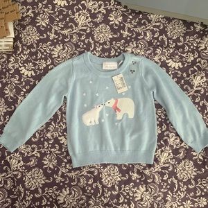 The children’s place blue winter sweater Sz 18-24M